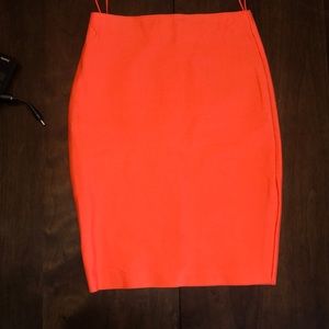 Knee length pencil skirt